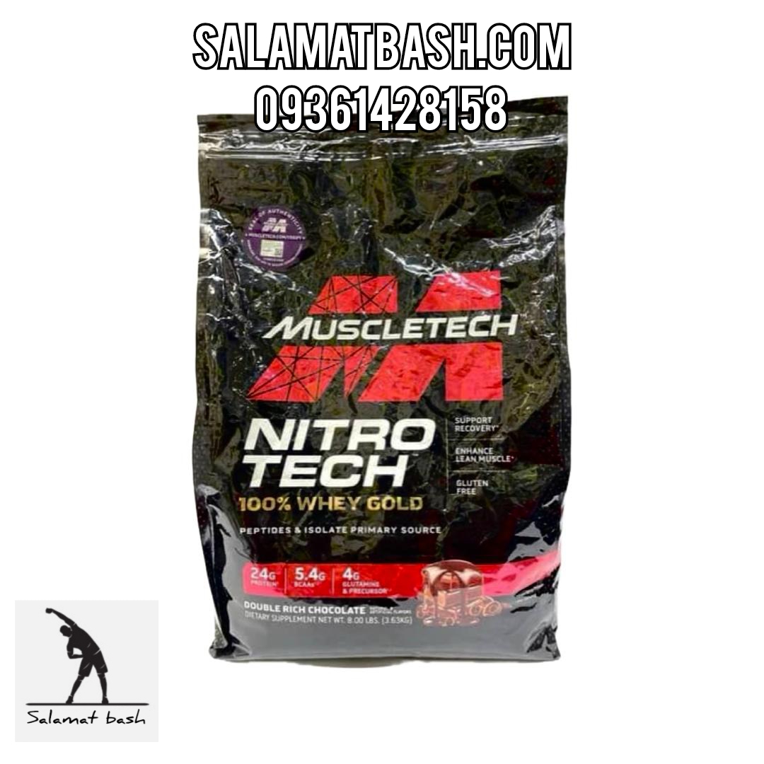 پروتئین وی نیتروتک گلد ۳۶۰۰ گرم