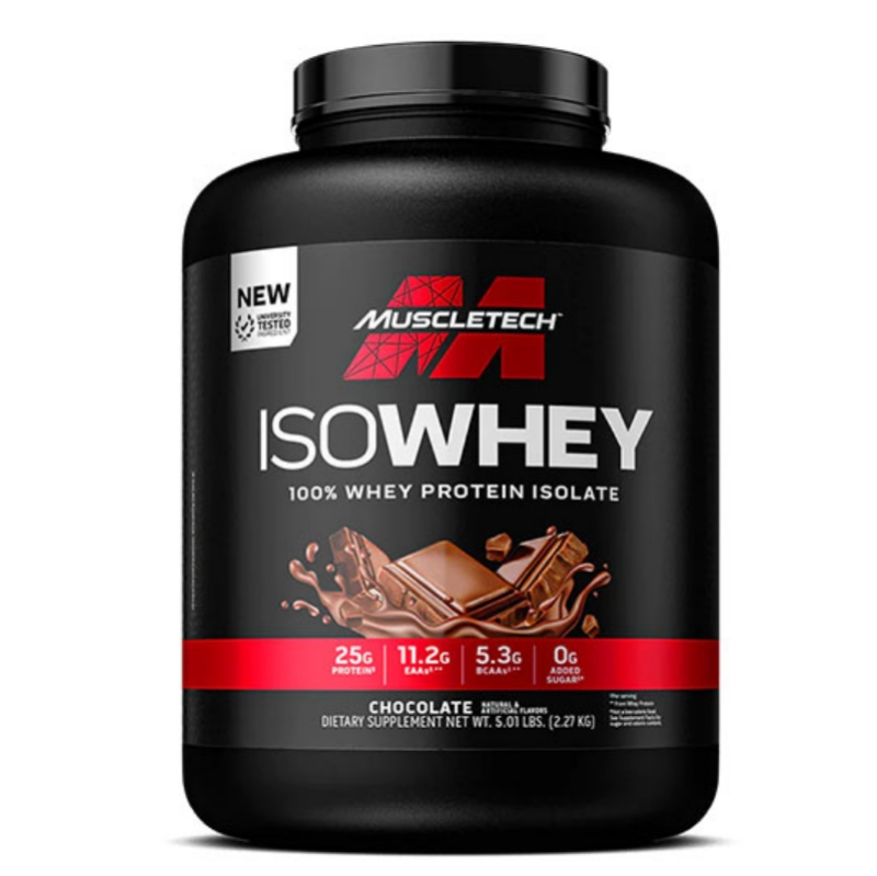 پروتئین وی ایزوله ماسل ۲۲۷۰ گرم طعم شکلات