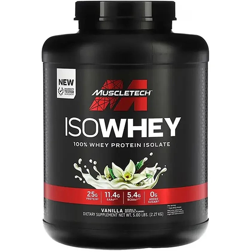 پروتئین وی ایزوله ماسل ۲۲۷۰ گرم (طعم وانیل)