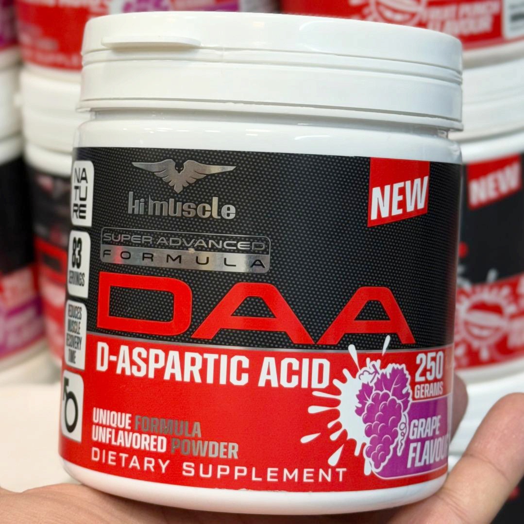 دی ای ای های ماسل 250گرم آلمان hi muscle DAA Powder Grape