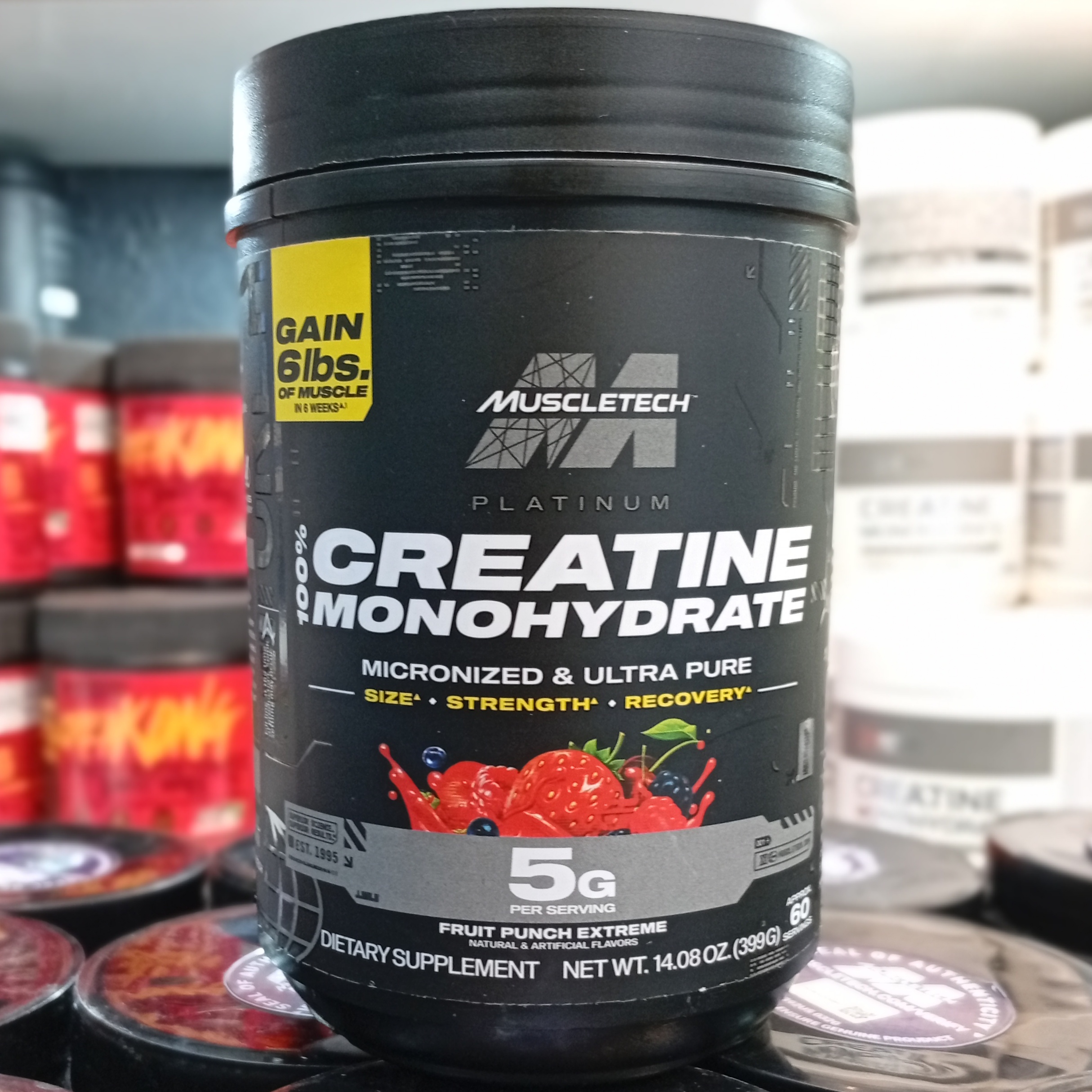 کراتین طعم دار پلاتینیوم ماسل ۴۰۰ گرم (طرح جدید)(اورجینال)