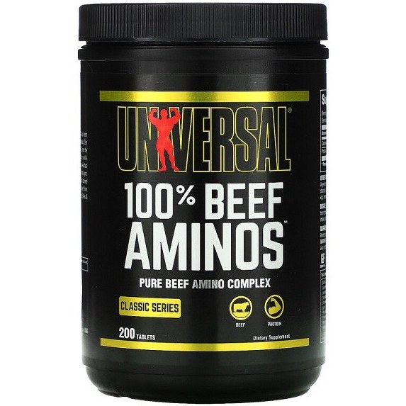 آمینو بیف یونیورسال ۲۰۰ عددی قرص بدون طعم